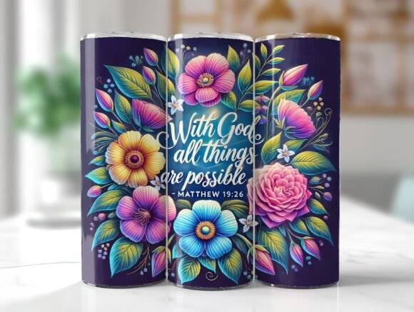 Bible Verse Tumbler Wrap