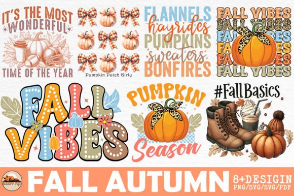 Fall Autumn Bundle, Fall Quotes Graphic