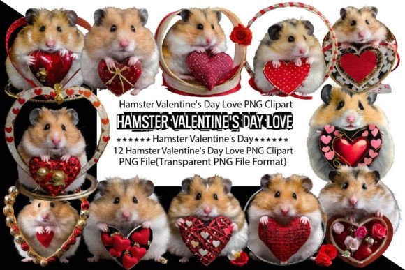 Hamster Valentine’s Day Love Sublimation