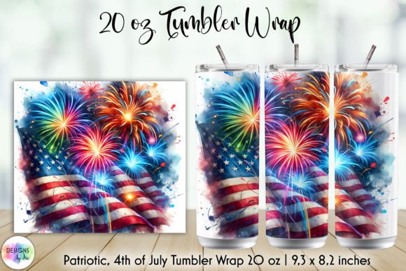 Independence Day Patriotic Tumbler Wrap