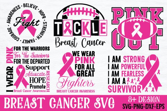 Pink Cancer Embroidery Design