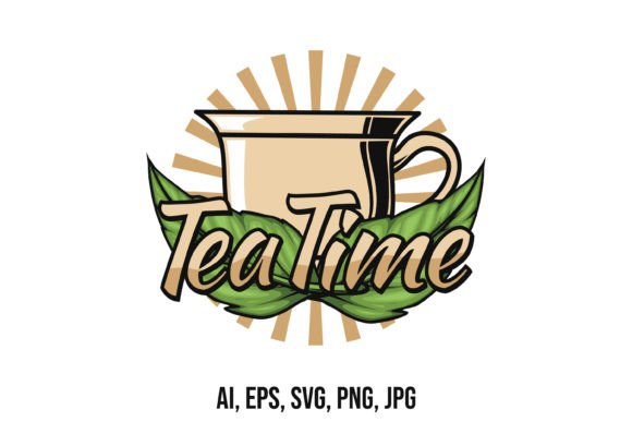 Tea Time Logo Design Template