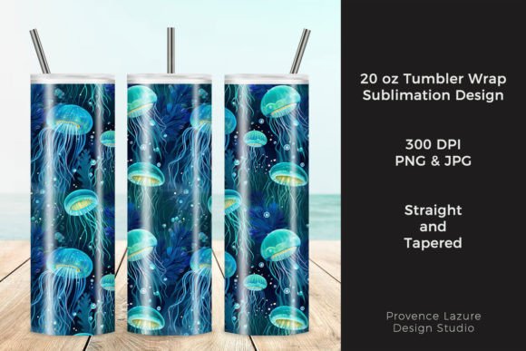 Watercolor Jelly Fish Tumbler Wrap Review