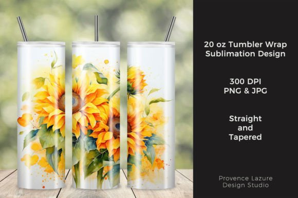 Watercolor Sunflowers Tumbler Wrap Review
